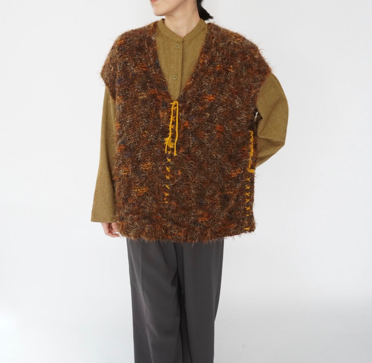 80s Design Mix Knit Vest