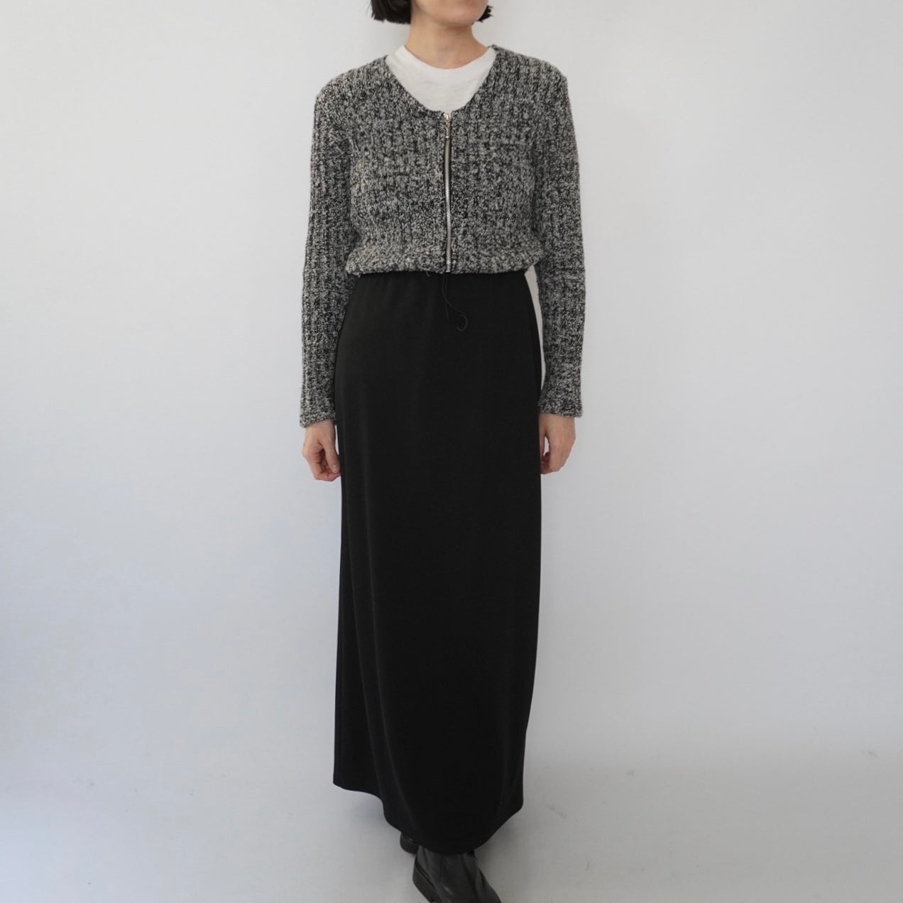 90s Black Maxi Skirt Made in USA