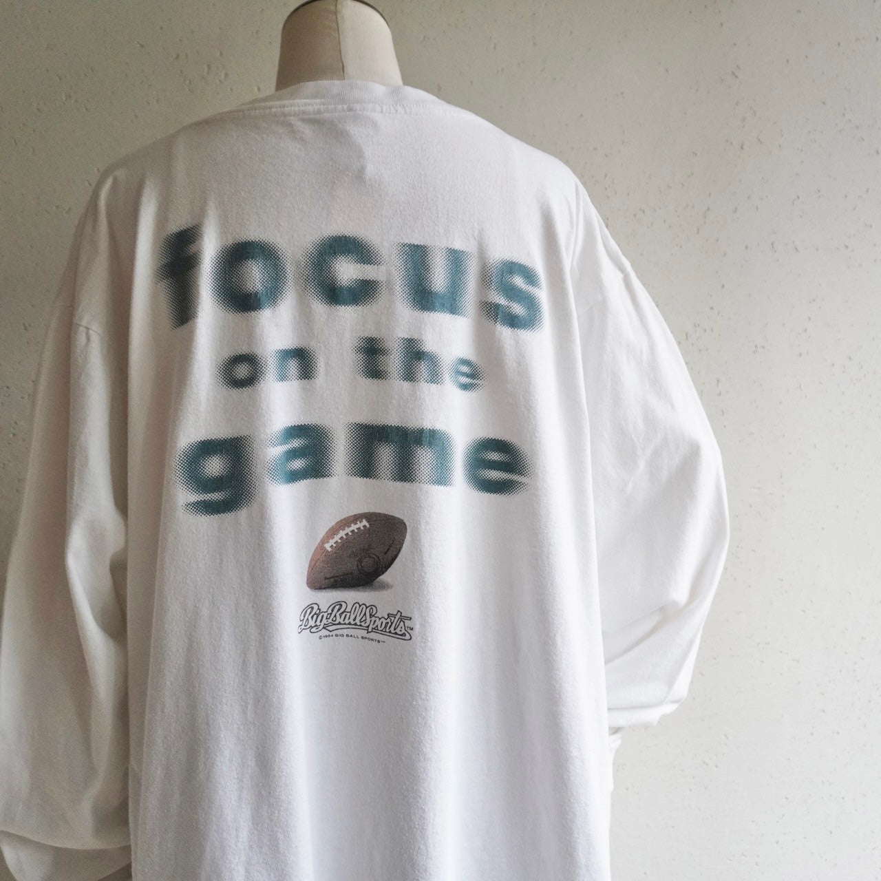 90s Printed Long Sleeves T-shirt Made in USA