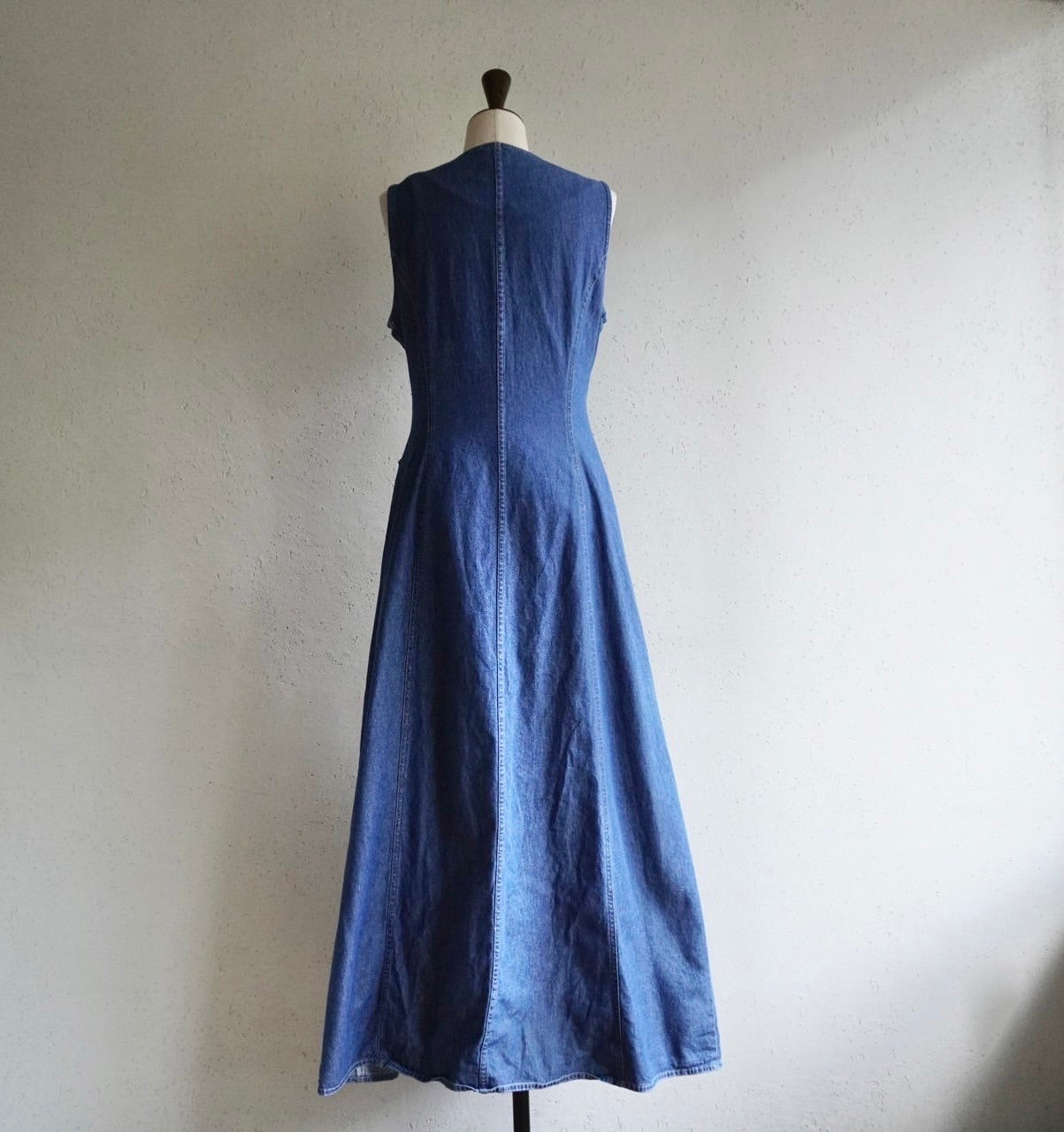 90s Sleeveless Denim Dress