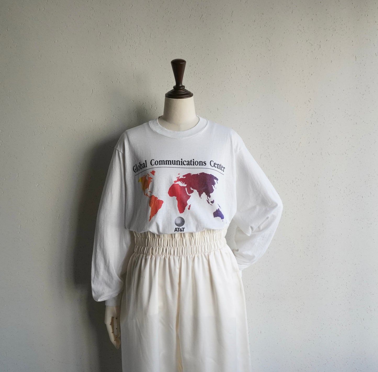 90s"AT&T"  Printed Long T-shirt Made in USA