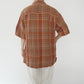 90s Linen Plaid  Shirt