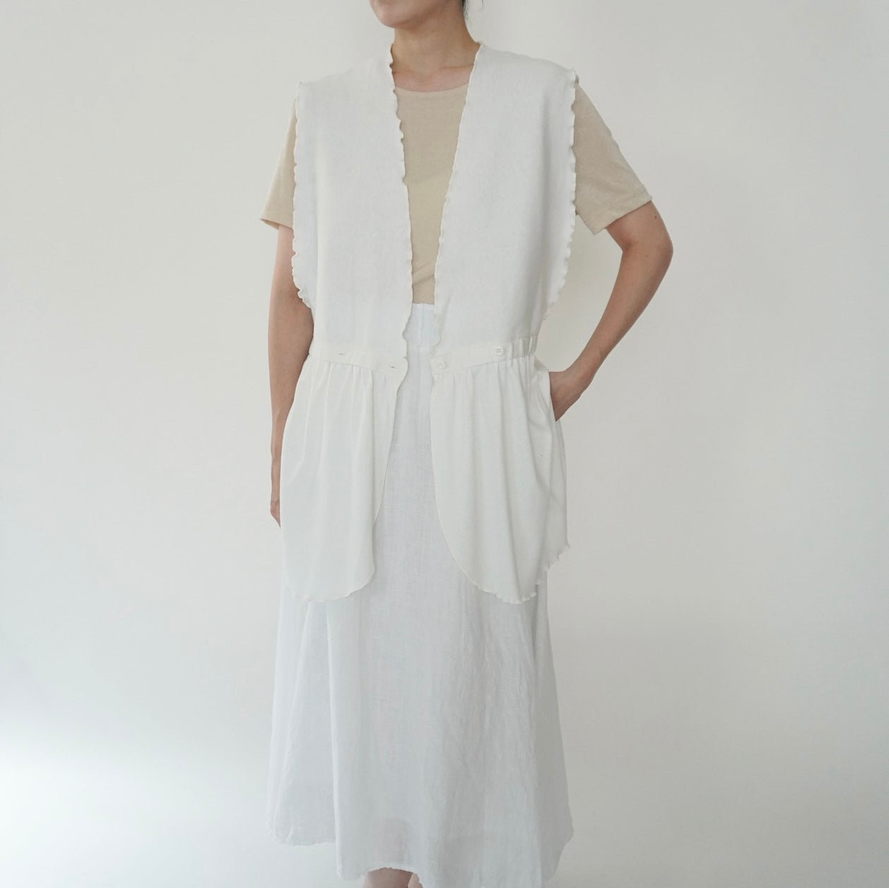 80s Sleeveless Top Made in USA