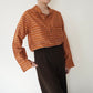 80s EURO Striped Blouse