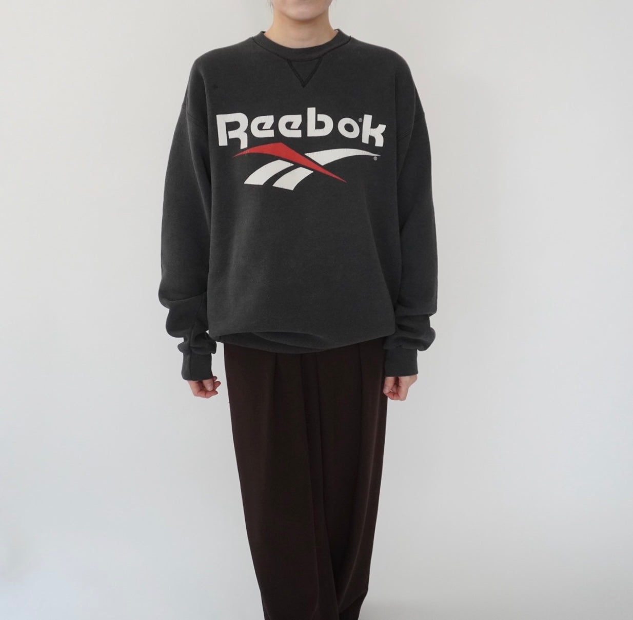 90s “Reebok” Printed Sweater Made in USA