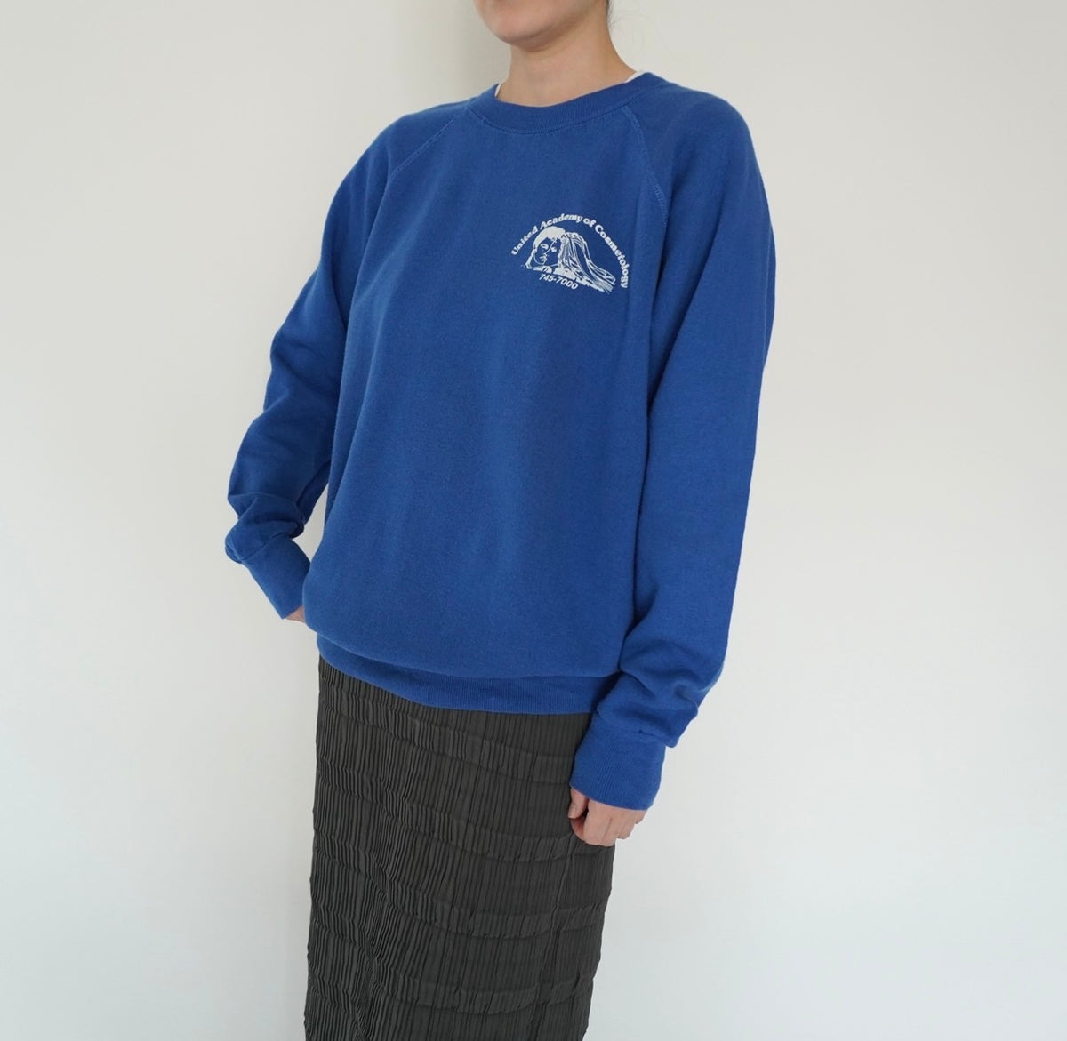 80s Printed Sweater Made in USA