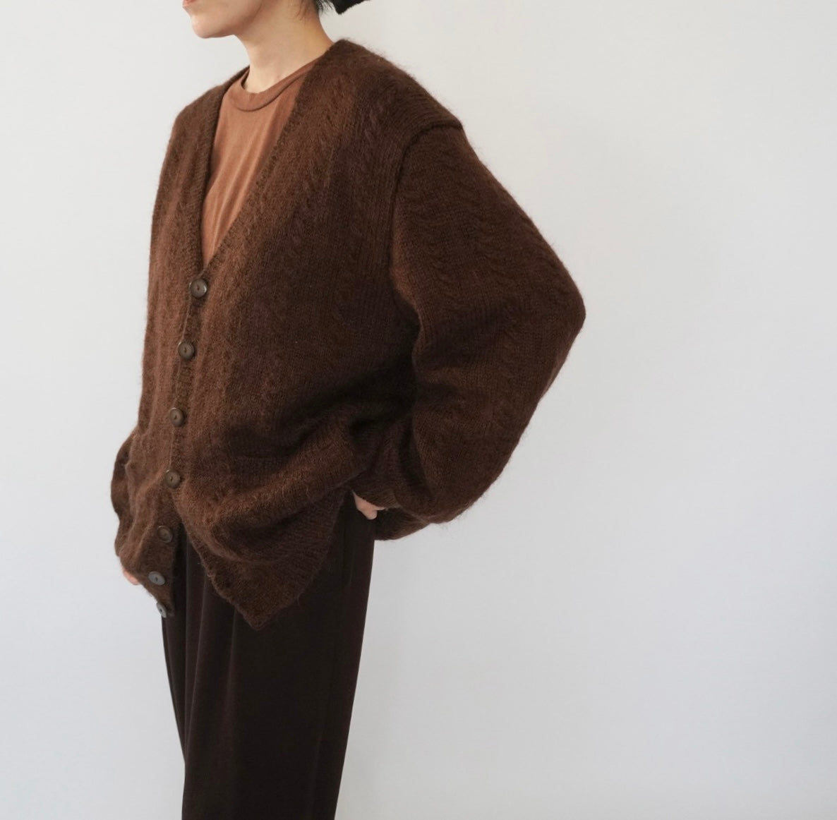 80s Brown Cardigan