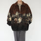 90s Horse Design Fleece Zip Top Made in USA