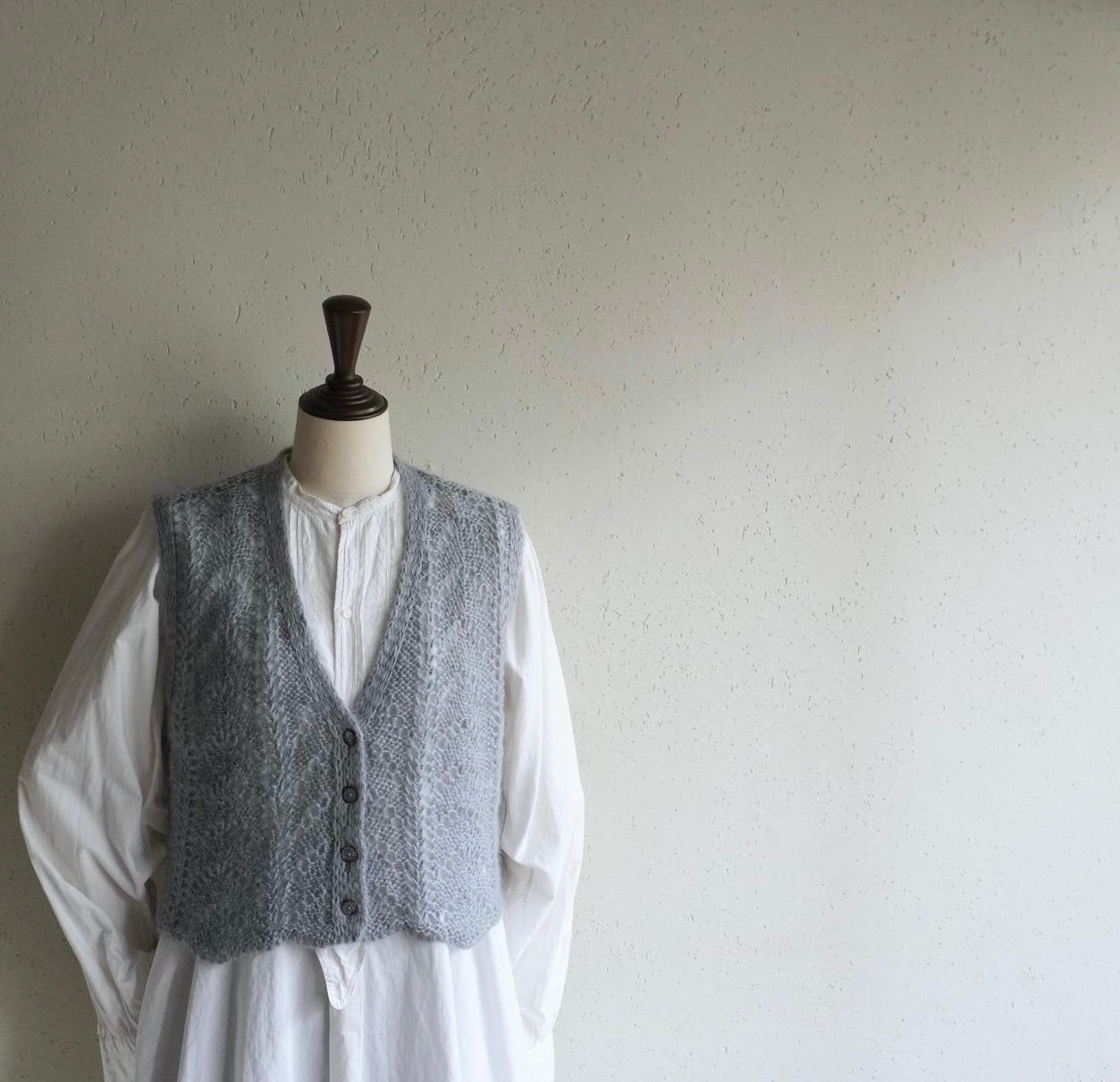 90s Gray Knit Vest