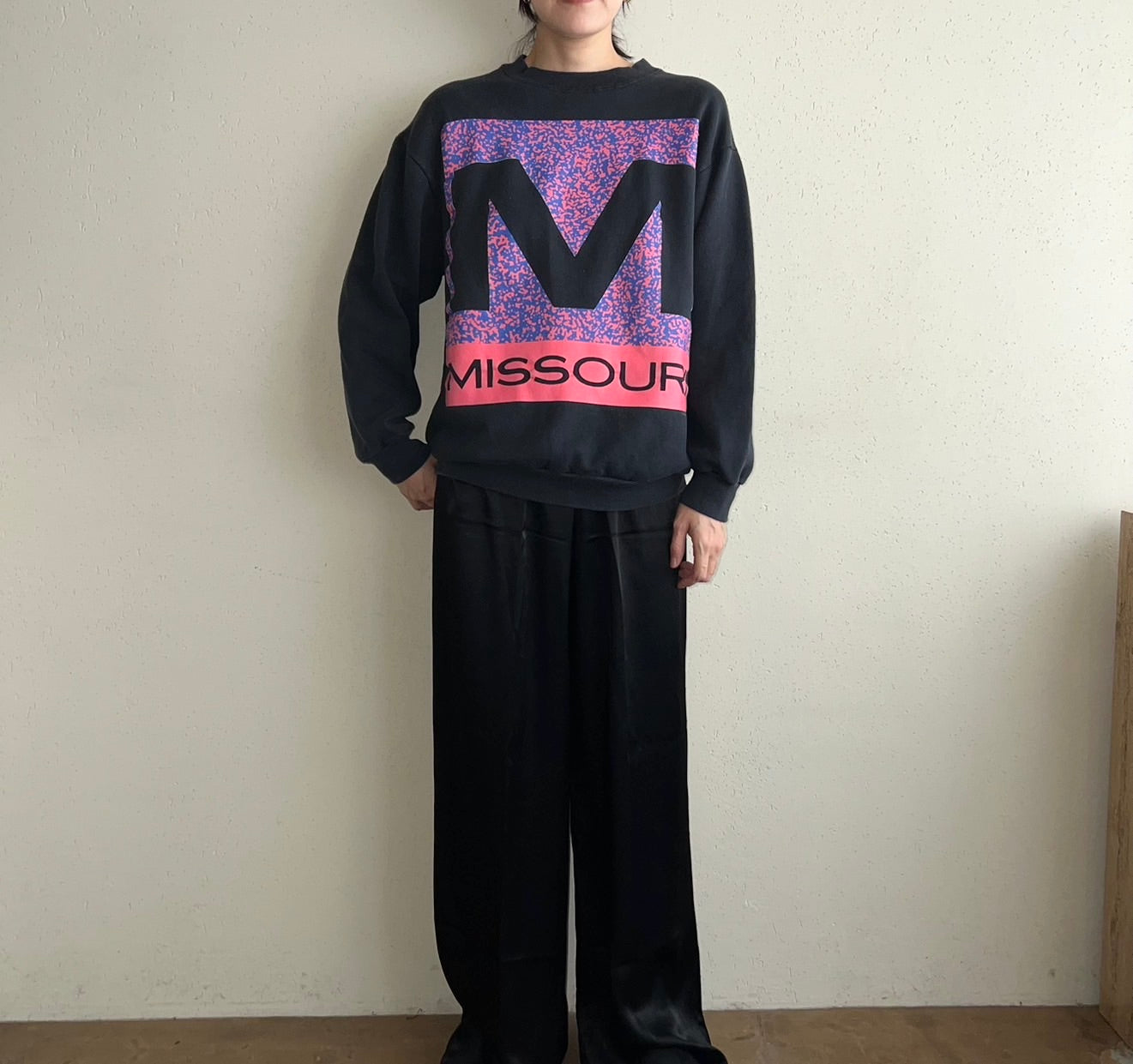 90s Printed Sweater Made in USA