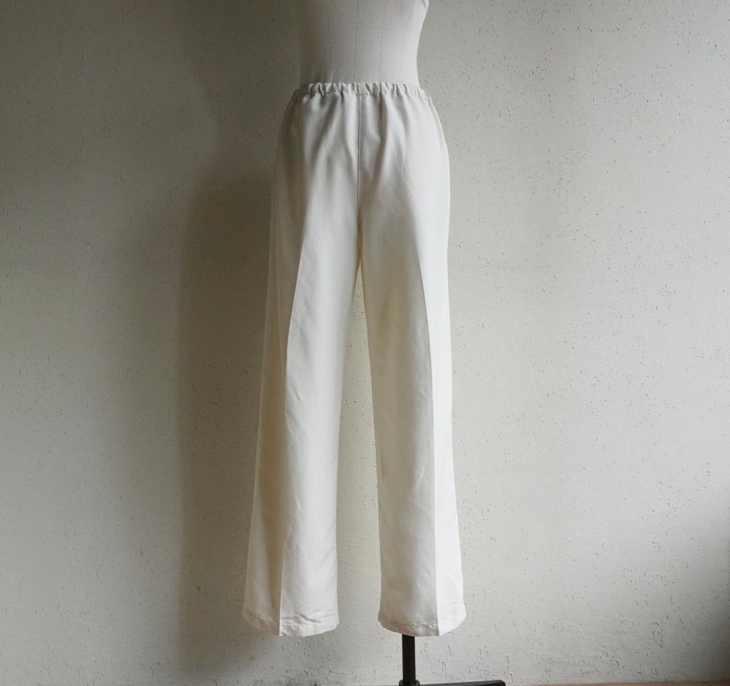 Ivory Rayon Pants