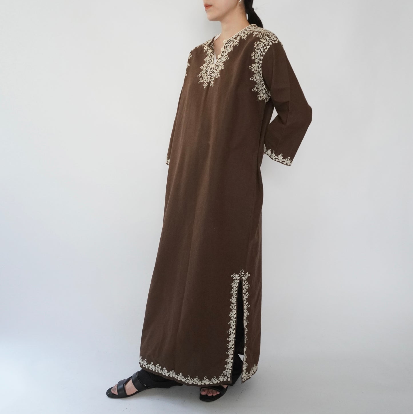80s Embroidery Dress
