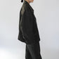 90s Leather × Nylon Jacket
