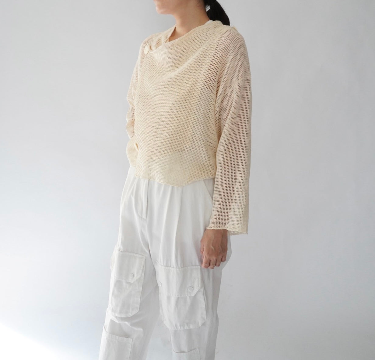 80s "garconne by yokohama" Cotton Cardigan,Jacket