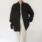 90s Black Linen Shirt