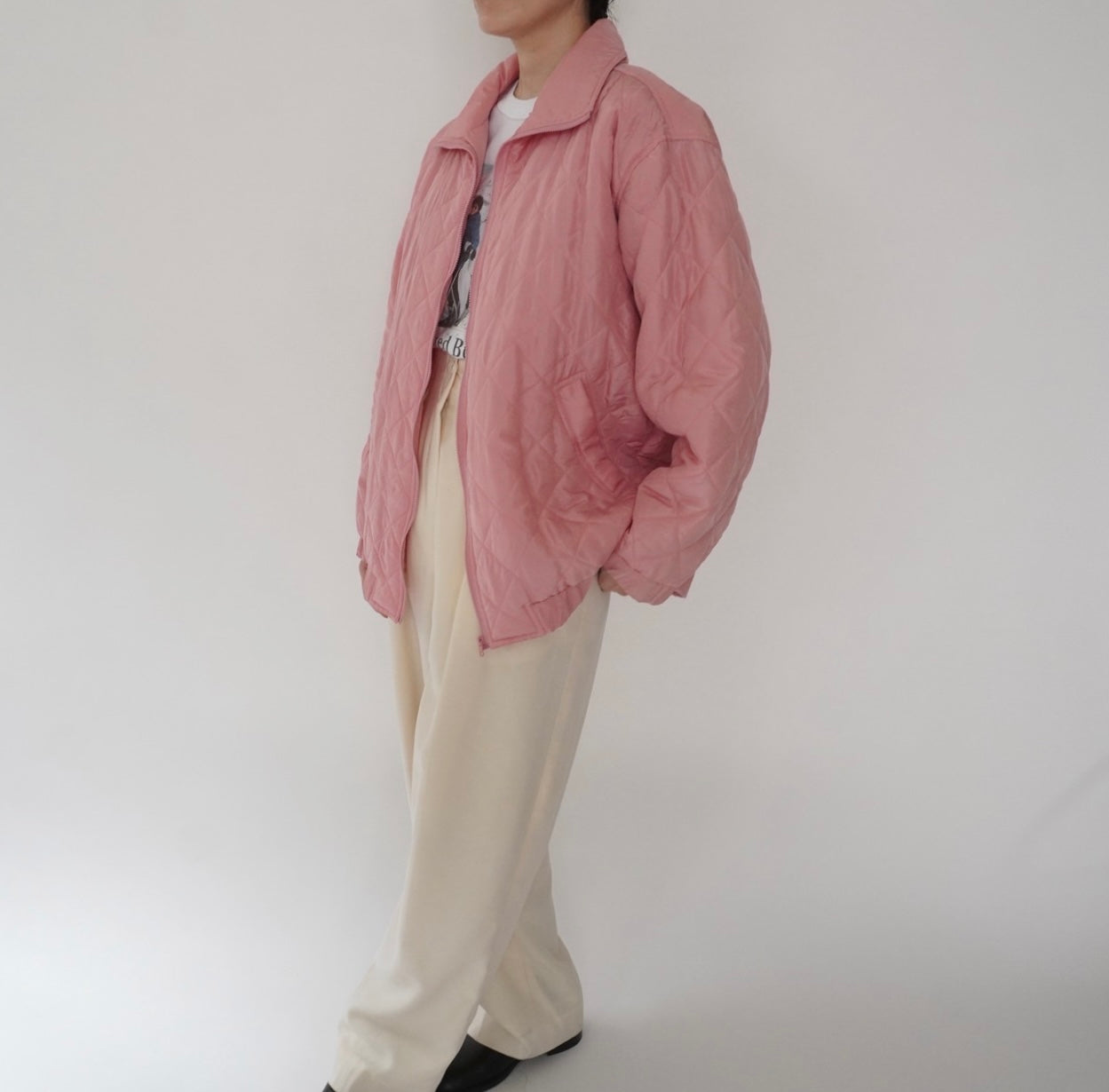 90s Silk Quilted Jacket