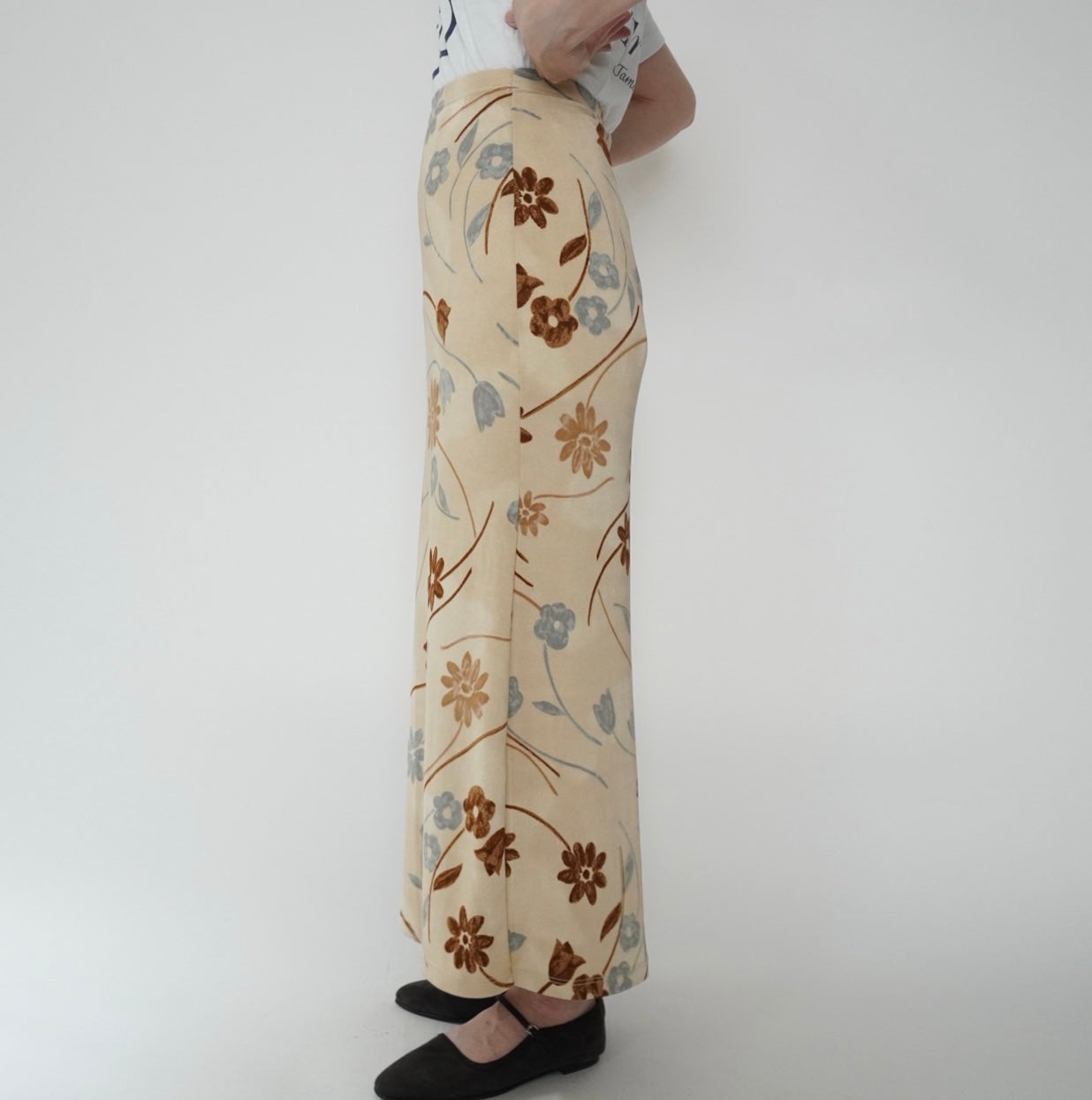 90s Floral Print Skirt Made in Italy