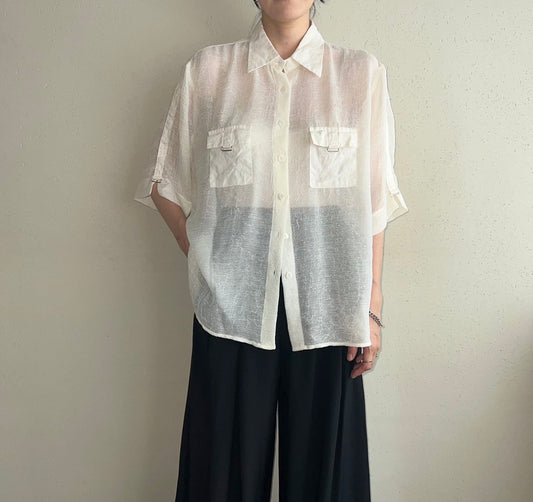 90s Sheer Shirt Made in Italy