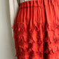 80s Rayon Fringe Pants