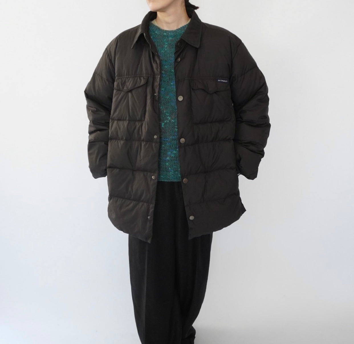 90s Black Down Jacket