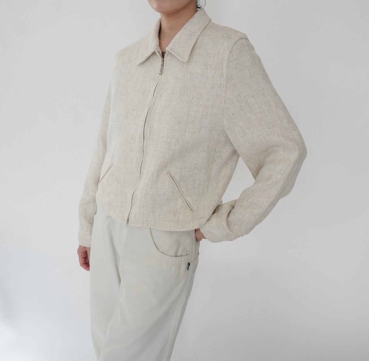 90s Ivory Jacket Made in USA