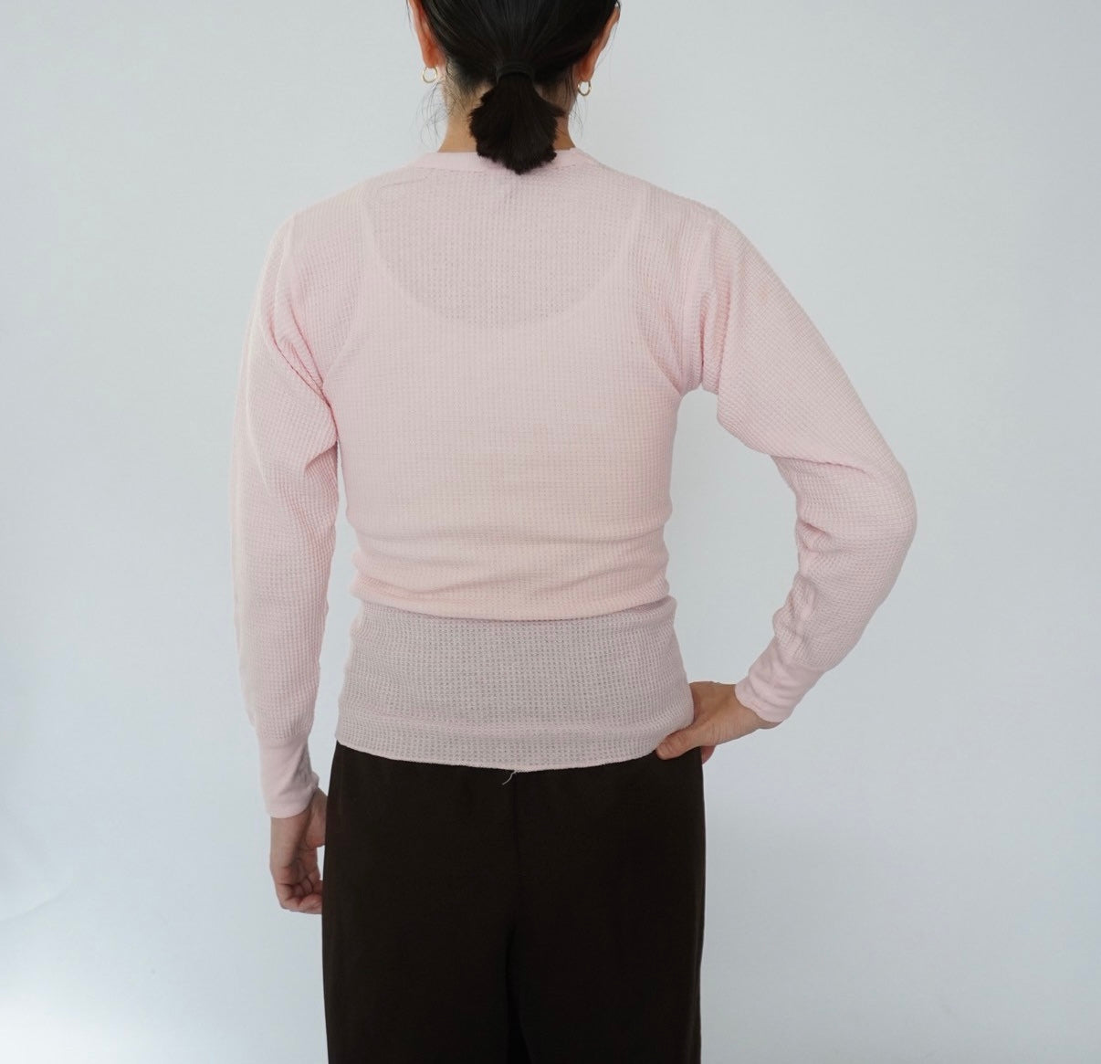 90s Light Pink Thermal Made in USA