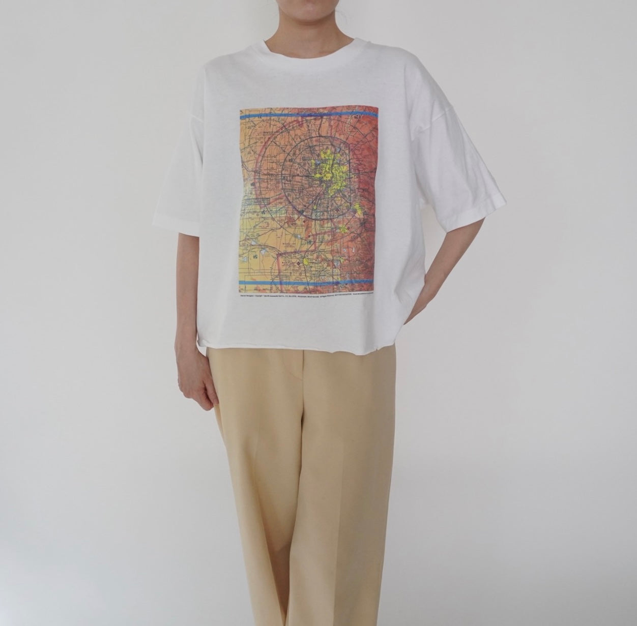 90s Printed Cut Off T-shirt Made in USA