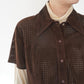 90s Suede Leather Shirt