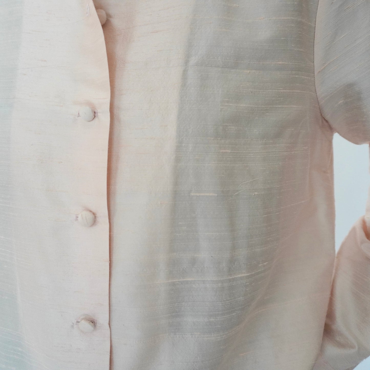 90s Raw Silk Shirt Jacket Made in USA