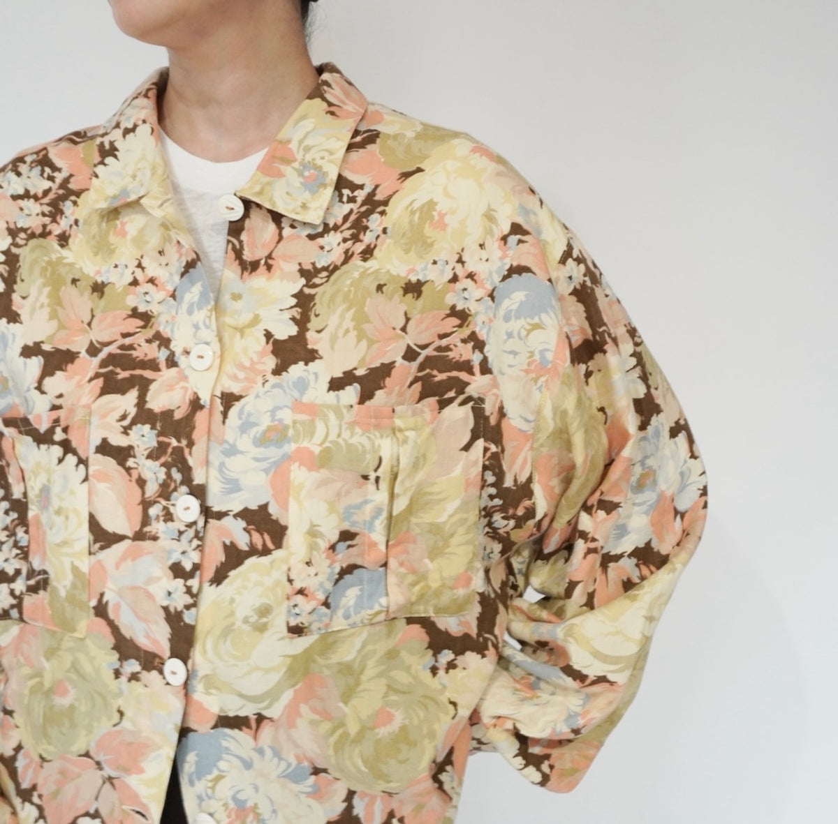 90s Flower Pattern Shirt