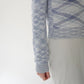 70s Pattern Zip Top