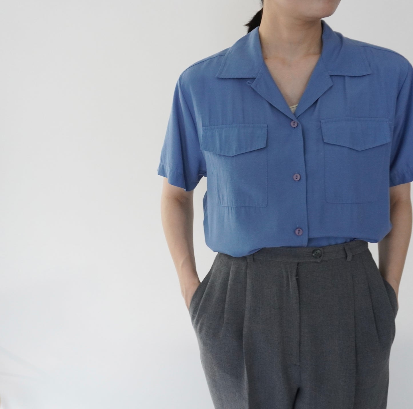 90s Blue Shirt
