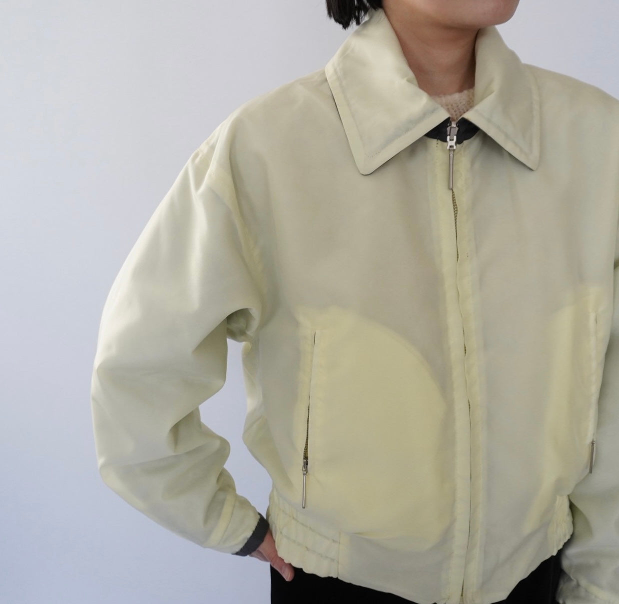 90s"Laurel" Silk Reversible Jacket Made in Germany