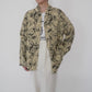 90s Floral Print Linen Shirt,Jacket Made in USA