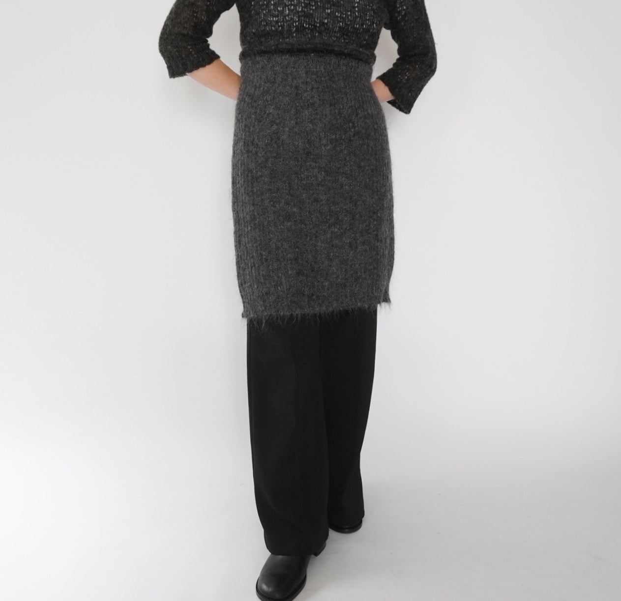 80s EURO Mohair Skirt