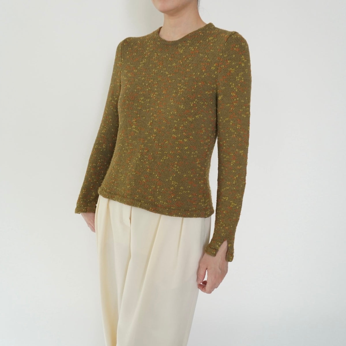 90s Mix Knit Top Made in USA