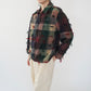 90s Plaid Fringe Light Jacket