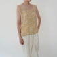 90s Floral Print Silk Top