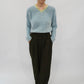 90s Light Blue Top