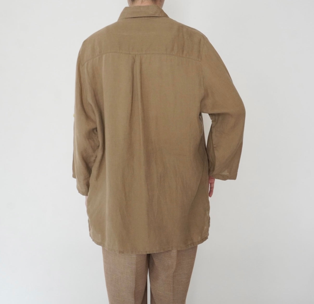 90s Design Linen Shirt Made in Italy