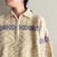 80s Zipped Wool Knit Made in Italy