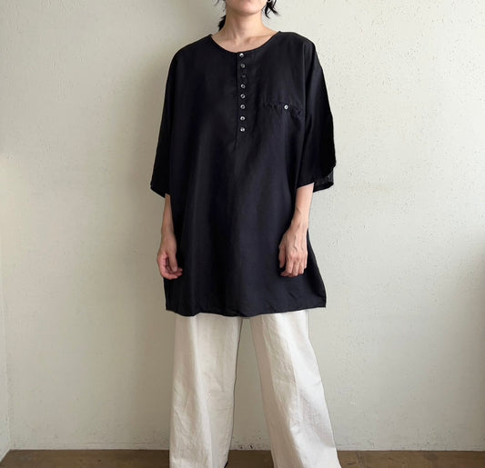 90s Oversized Linen Top