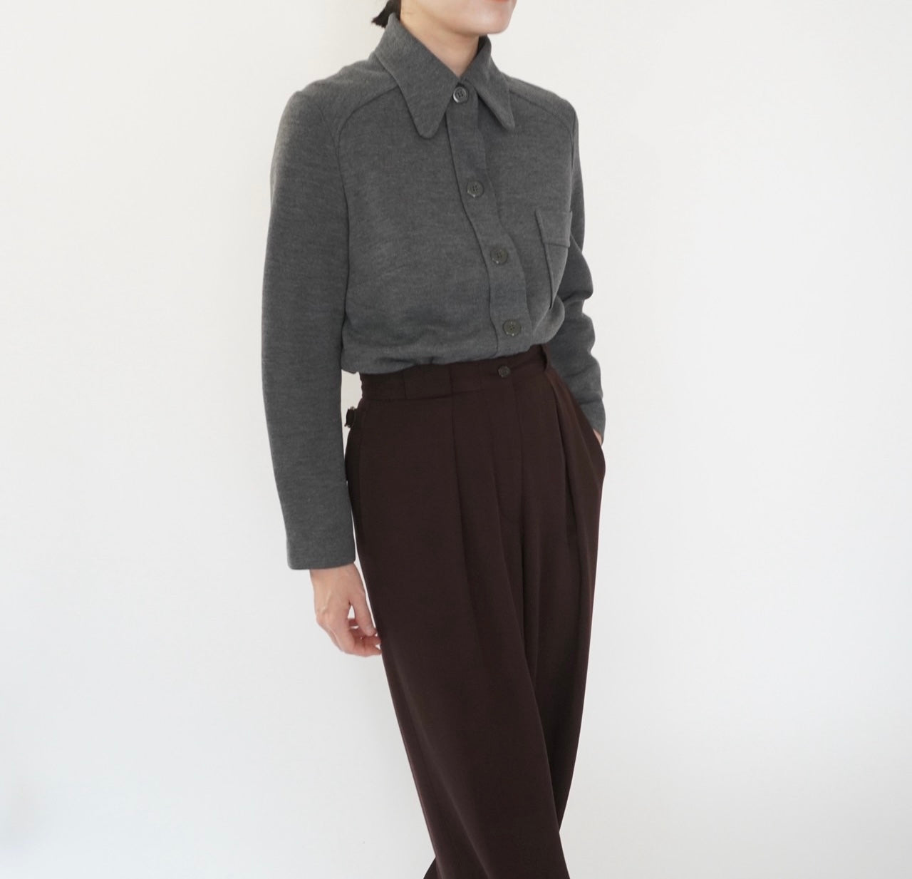 70s Gray Shirt Made in Sweden