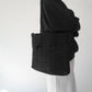 40s Woven Black Bag