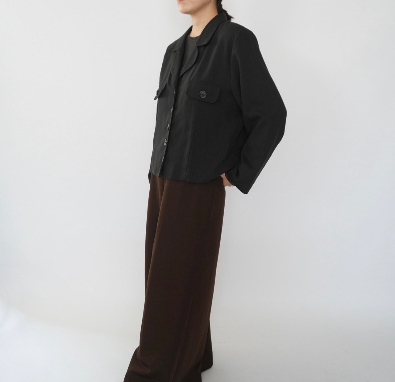 90s Black Jacket,Shirt