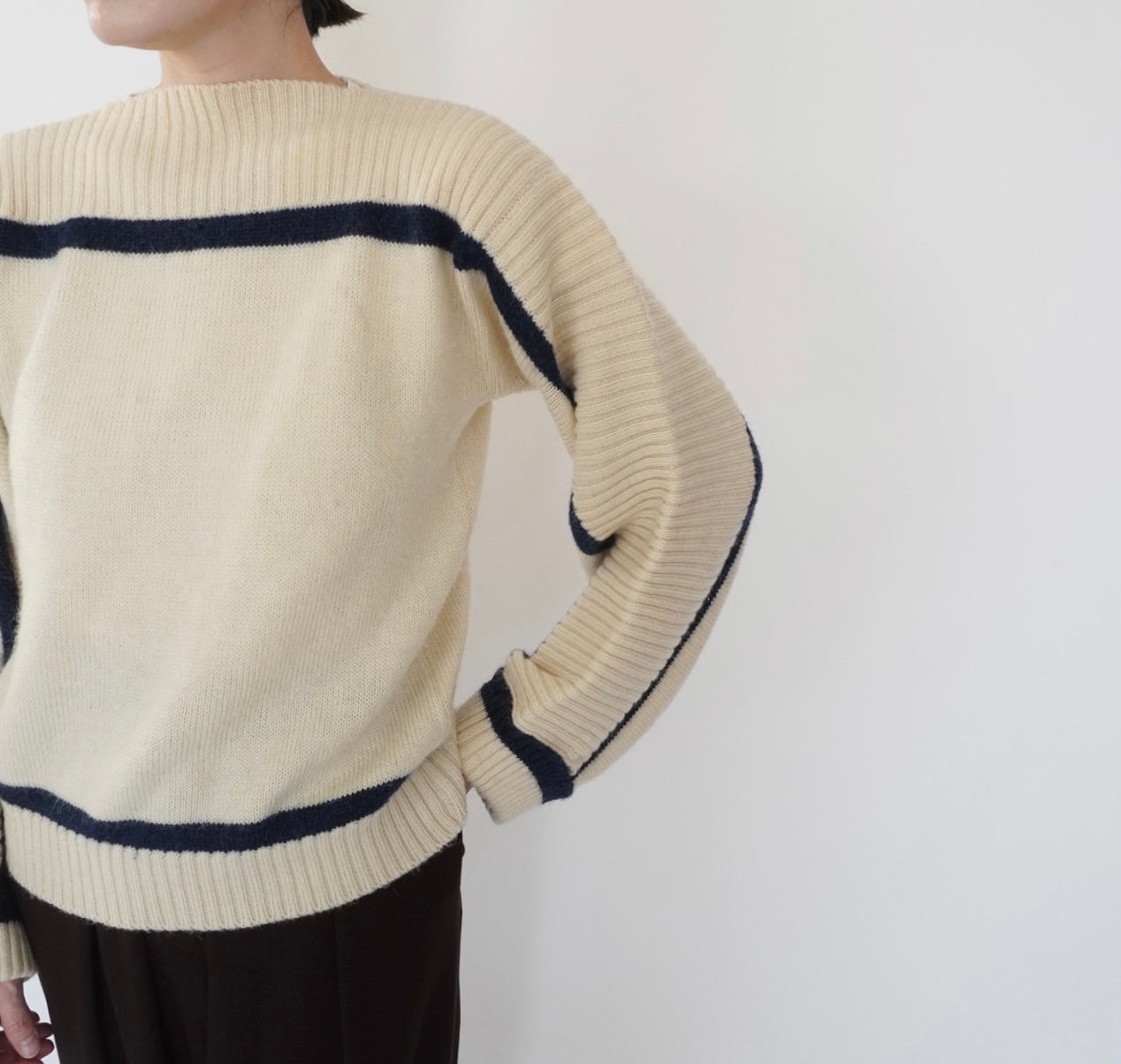 80s＂Rodier Paris" Design Knit