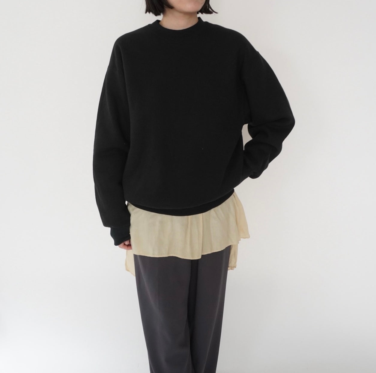 90s Black Sweater Made in USA