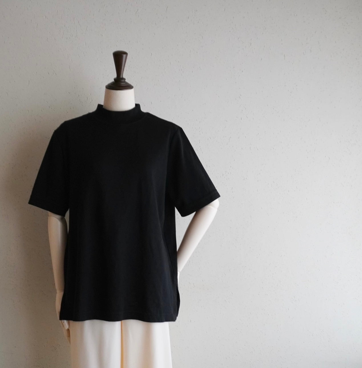 90s Mock Neck T-shirt Made in USA Dead Stock