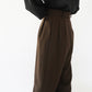 90s Wool Striped Wide Pants Made in USA Dead Stock