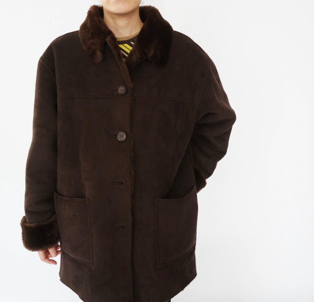 90s Faux Shearling Jacket